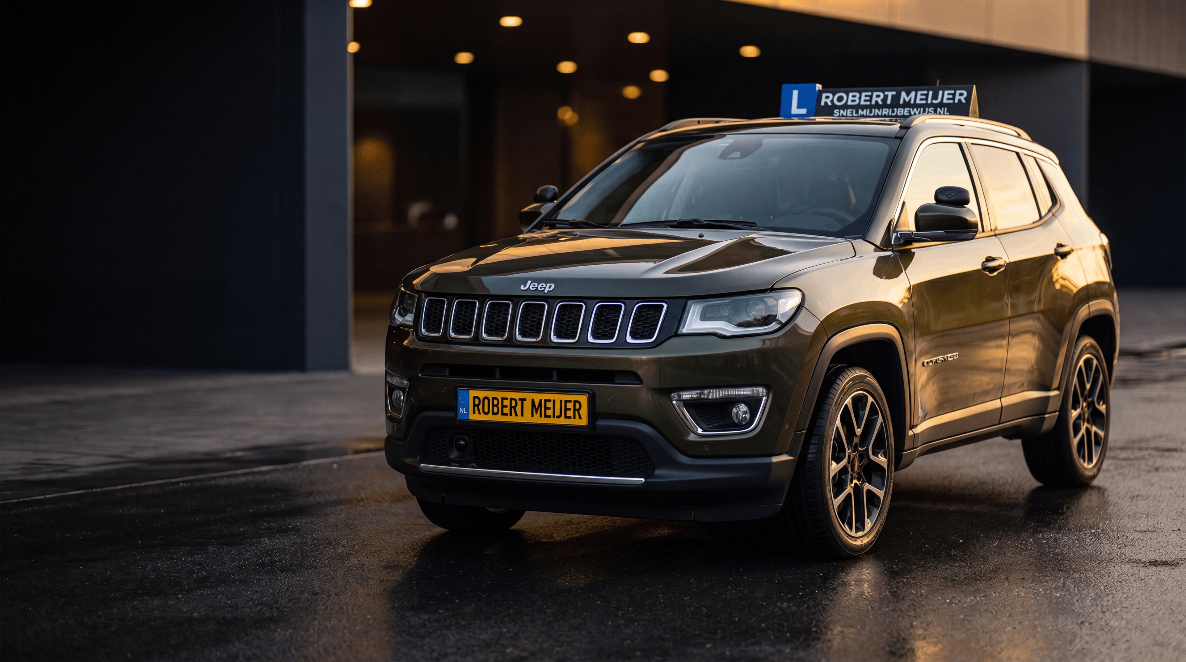 Jeep Compass lesauto Rijschool Robert Meijer | ROBERT MEIJER kenteken